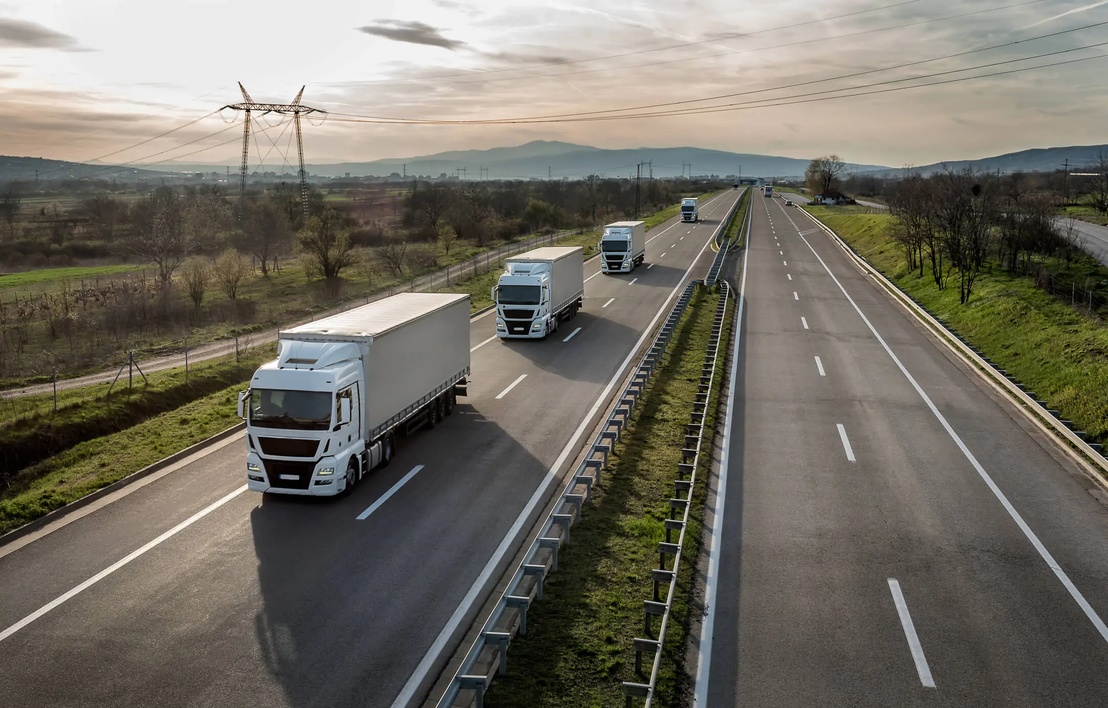 crescimento no volume de serviços de transporte